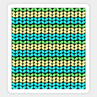 Beans in yellow, teal and mint Sticker